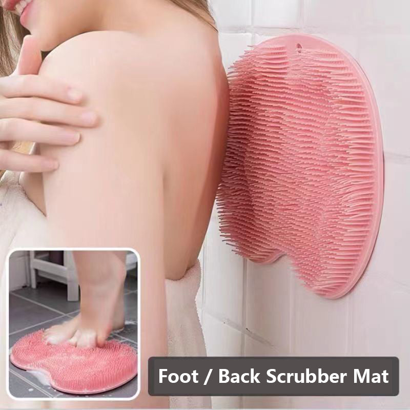 Shower Foot Scrubber Mat with Non-Slip Suction Cups, Foot